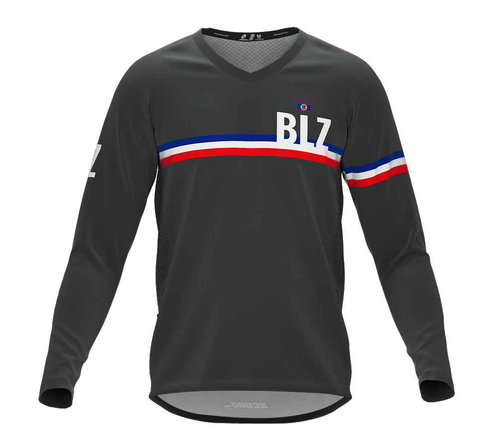MTB BMX Cycling Jersey Long Sleeve Code Belize Gray for Men and Women