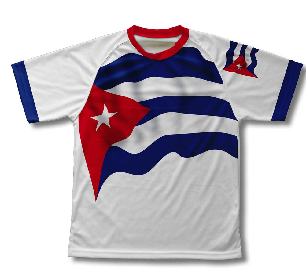 Cuba Flag Technical T-Shirt for Men and Women
