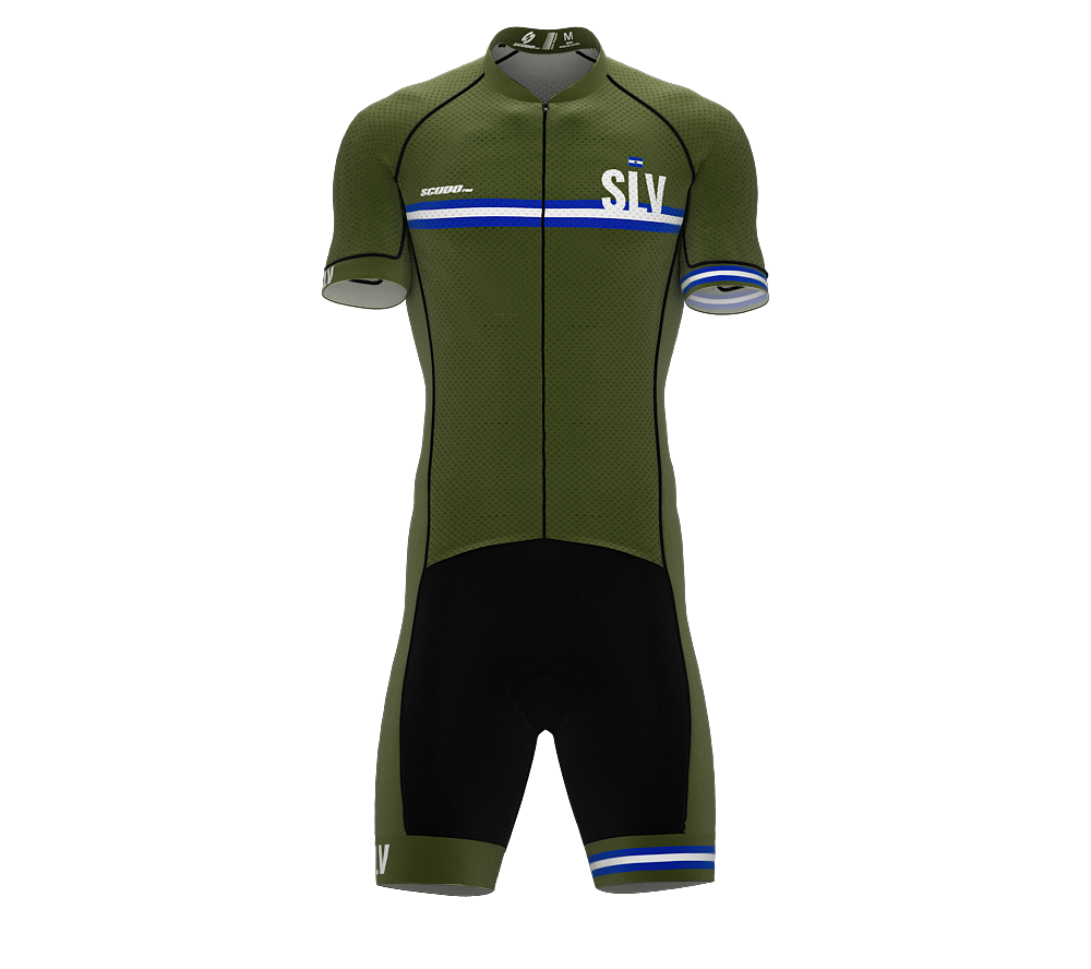 El Salvador Green Code Cycling Speedsuit for Men