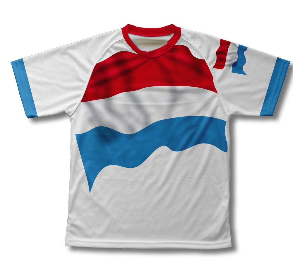 Luxembourg Flag Technical T-Shirt for Men and Women