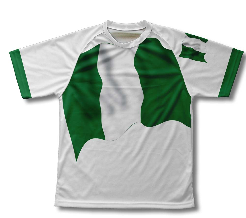 Nigeria Flag Technical T-Shirt for Men and Women