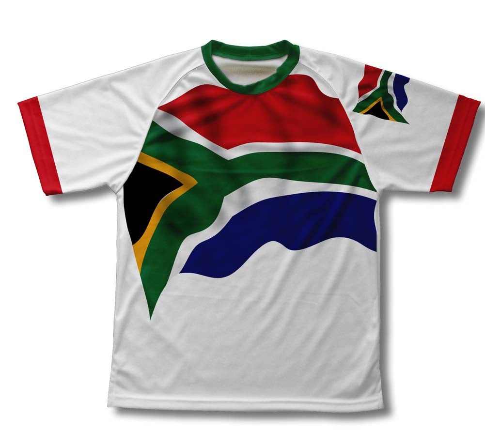 South Africa Flag Technical T-Shirt for Men and Women