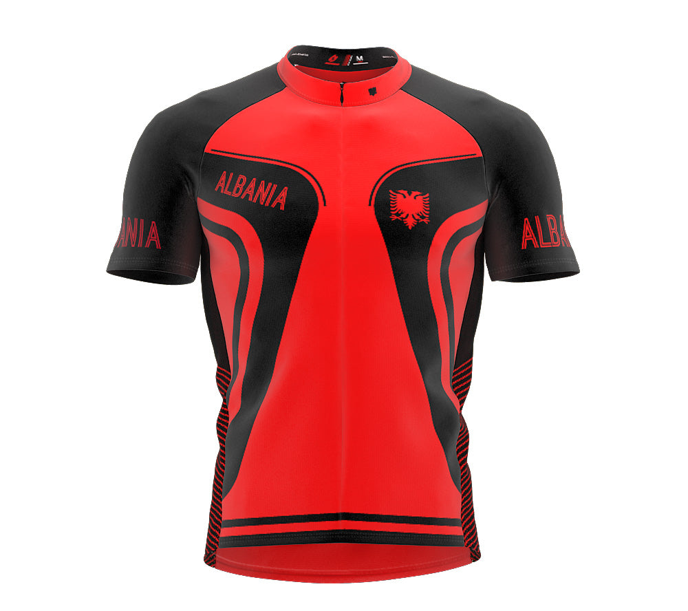 Albania  Full Zipper Bike Short Sleeve Cycling Jersey