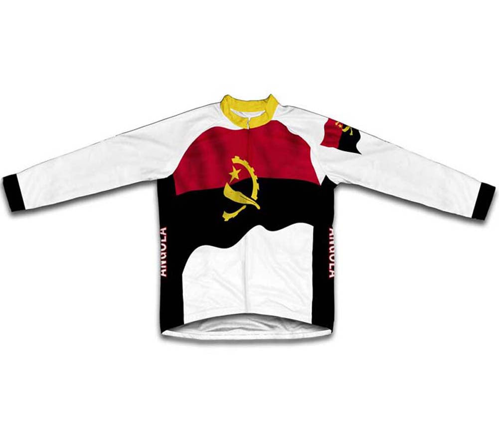 Angola Flag Winter Thermal Cycling Jersey