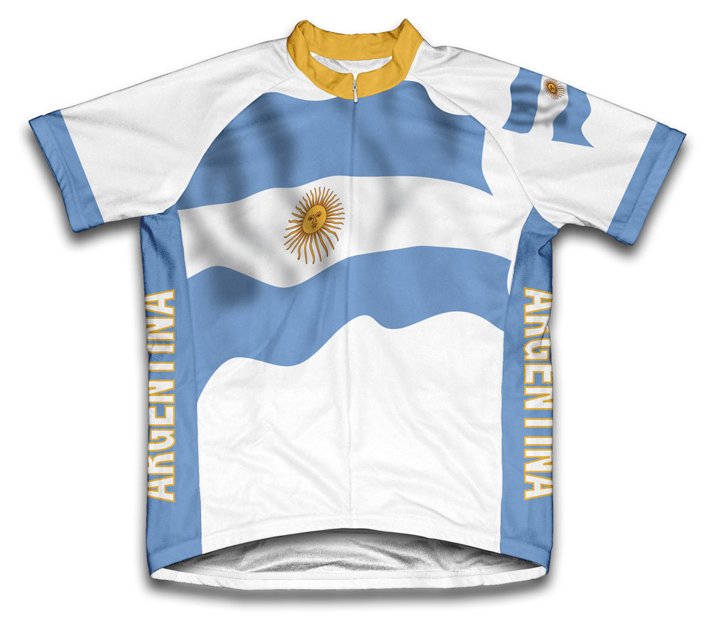 Argentina Flag Cycling Jersey for Men and Women