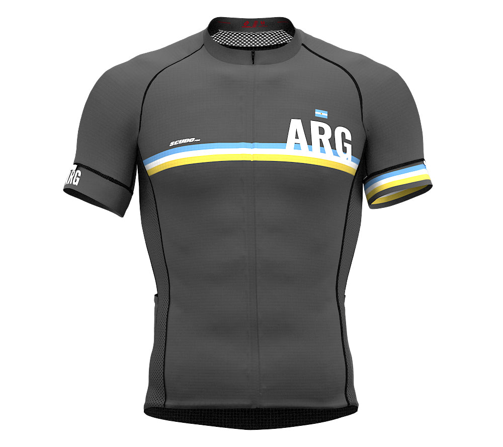 Argentina Gray CODE Short Sleeve Cycling PRO Jersey for Men and WomenArgentina Gray CODE Short Sleeve Cycling PRO Jersey for Men and Women