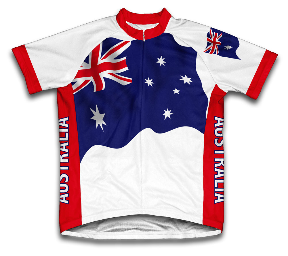Australia Flag Short Sleeve Cycling Jersey Cycling Jersey for Men