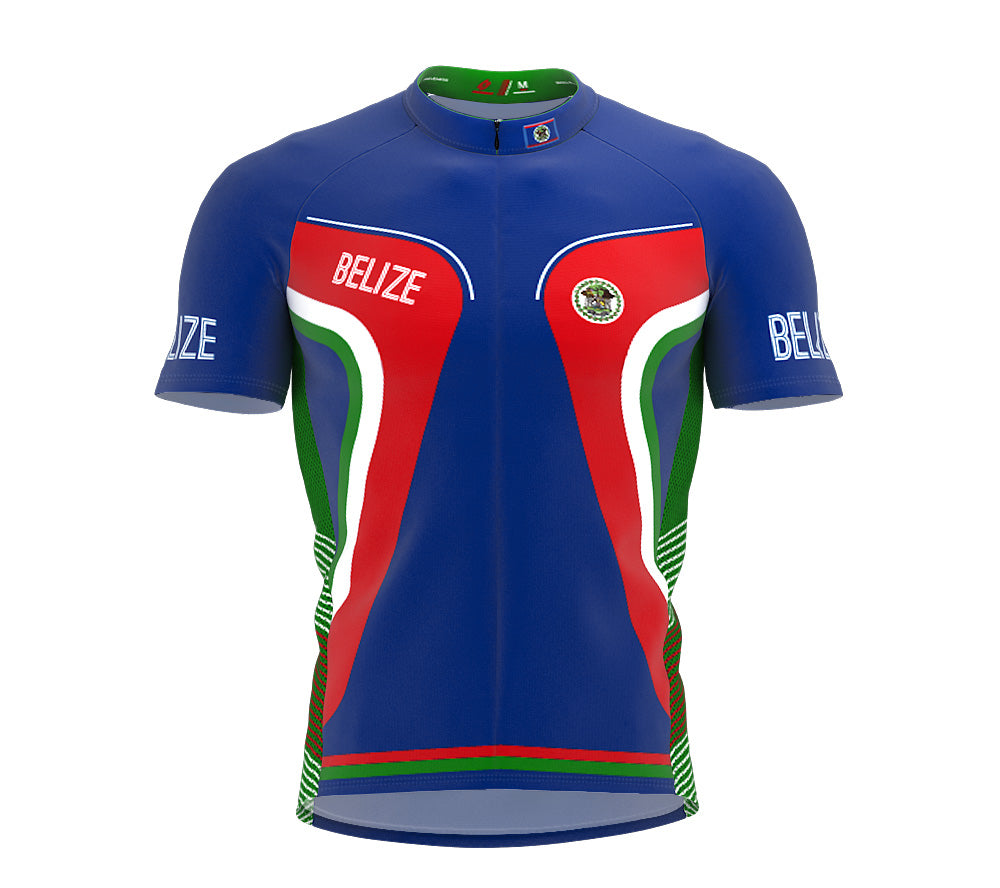 Belize  Full Zipper Bike Short Sleeve Cycling Jersey