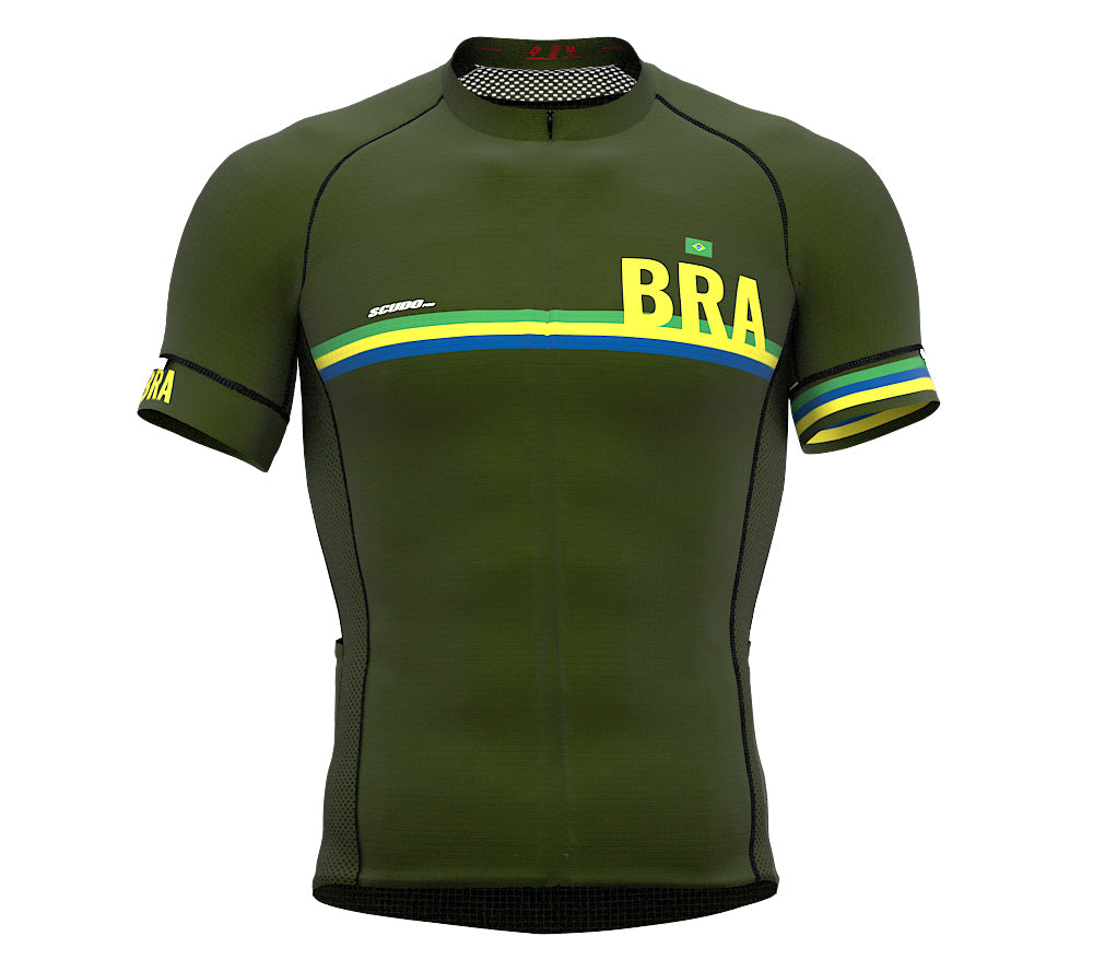 Brasil Green CODE Short Sleeve Cycling PRO Jersey for Men and WomenBrasil Green CODE Short Sleeve Cycling PRO Jersey for Men and Women