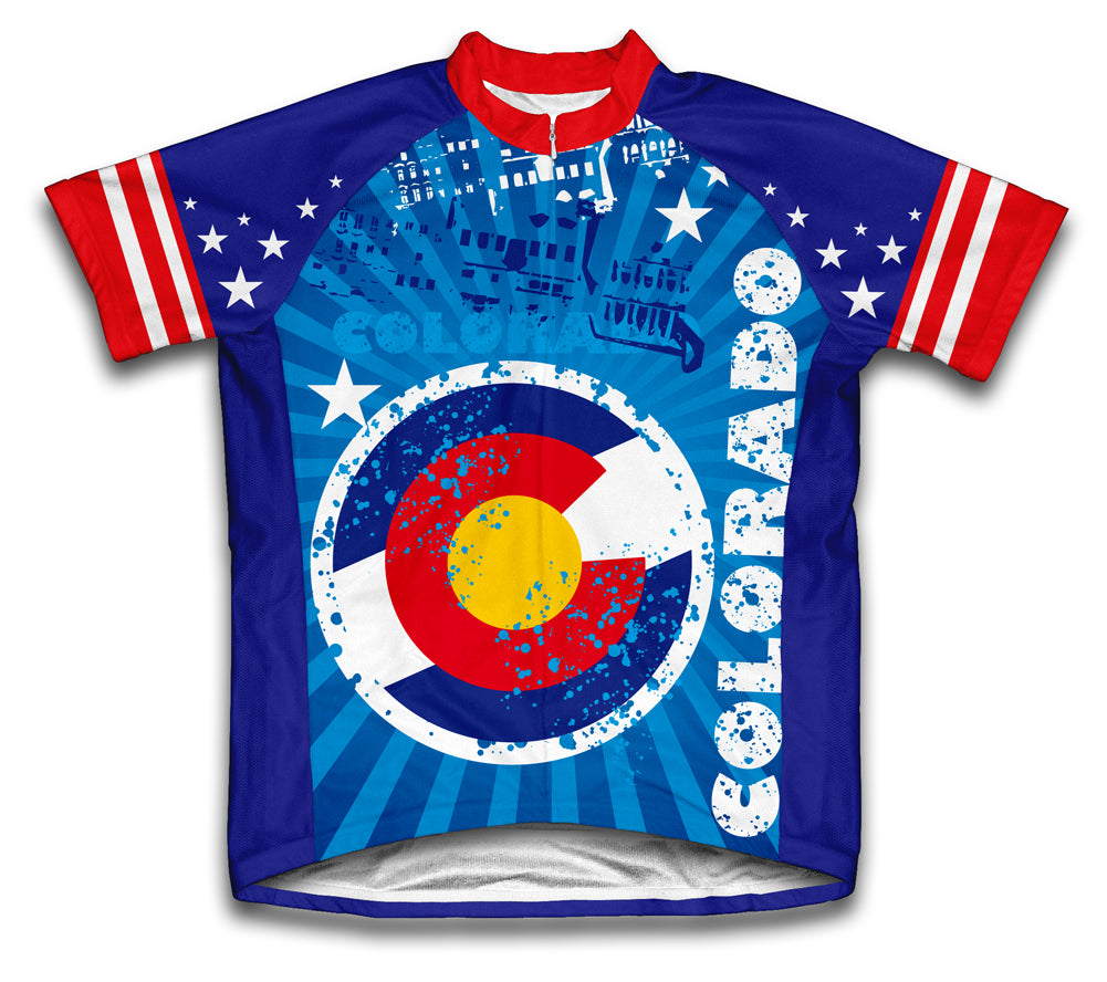 ScudoPro Men's Colorado Short Sleeve Cycling Jersey for Men and Women