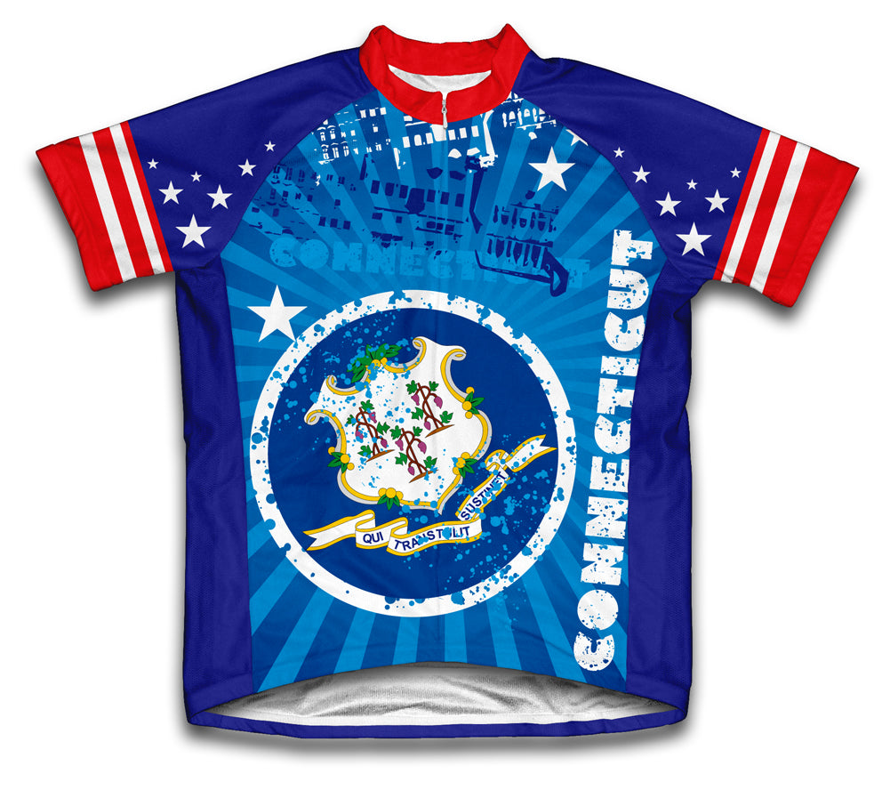 Connecticut Short Sleeve Cycling Jersey for Men and Women