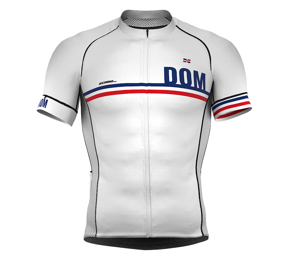 Dominican Republic White CODE Short Sleeve Cycling PRO Jersey for Men and WomenDominican Republic White CODE Short Sleeve Cycling PRO Jersey for Men and Women
