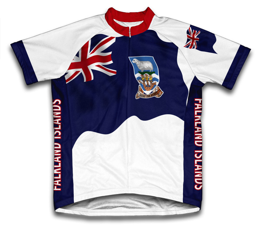 Falkland Islands Flag Cycling Jersey for Men and Women