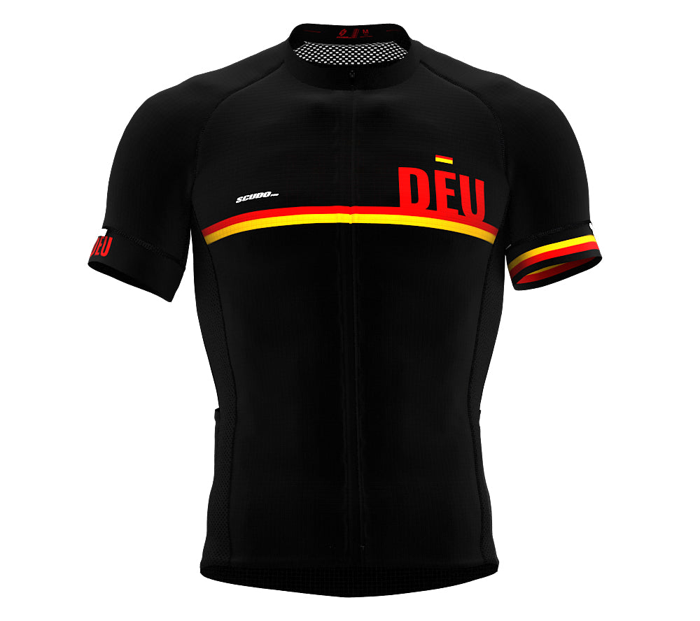 Germany Black CODE Short Sleeve Cycling PRO Jersey for Men and WomenGermany Black CODE Short Sleeve Cycling PRO Jersey for Men and Women