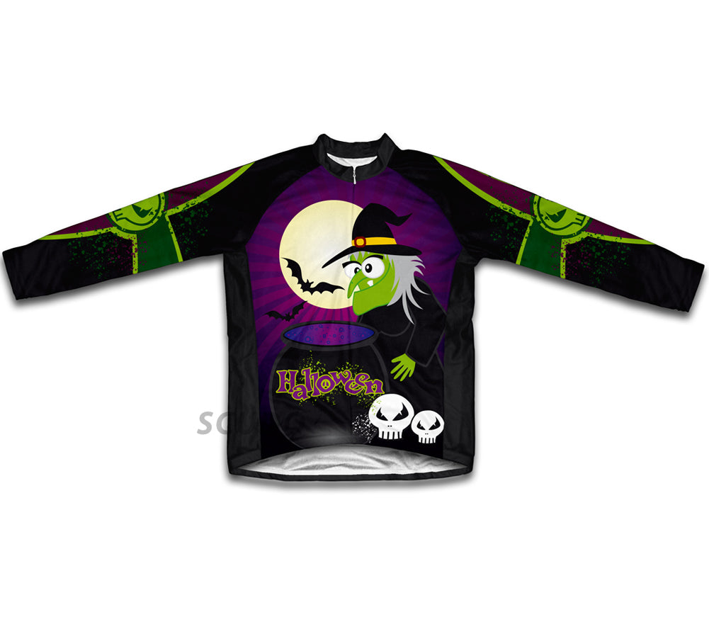 Halloween Witch Winter Thermal Cycling Jersey