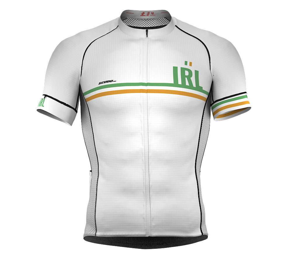 Ireland White CODE Short Sleeve Cycling PRO Jersey for Men and