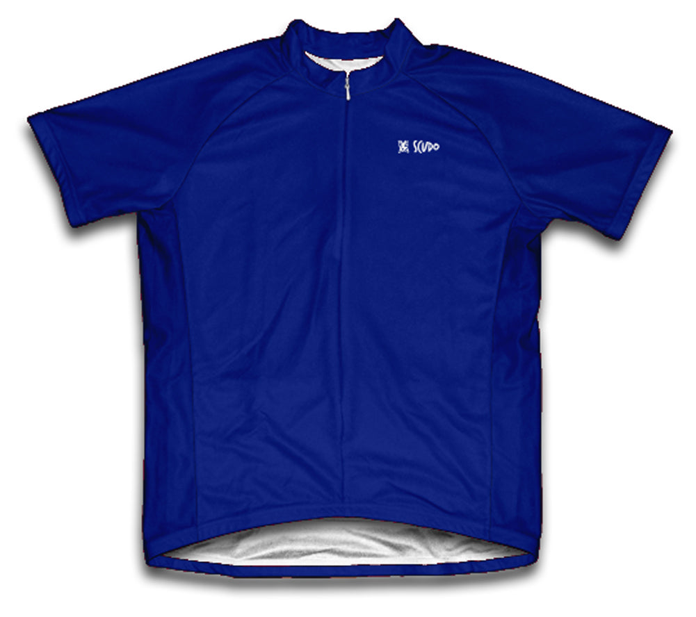 ScudoPro Navy Short Sleeve Cycling Jersey for Men and Women