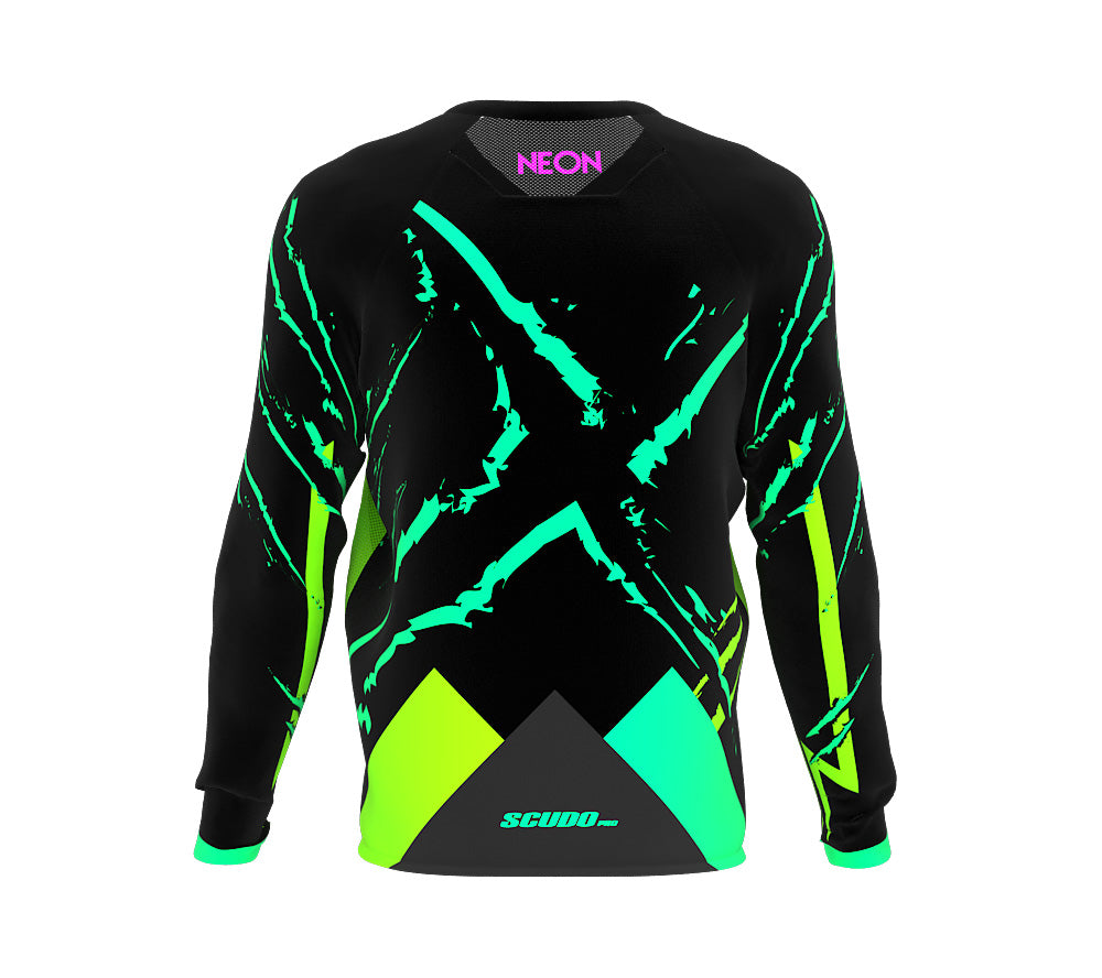 Neon Scudopro Cycling MTB BMX Jersey Long Sleeve for Men and Women