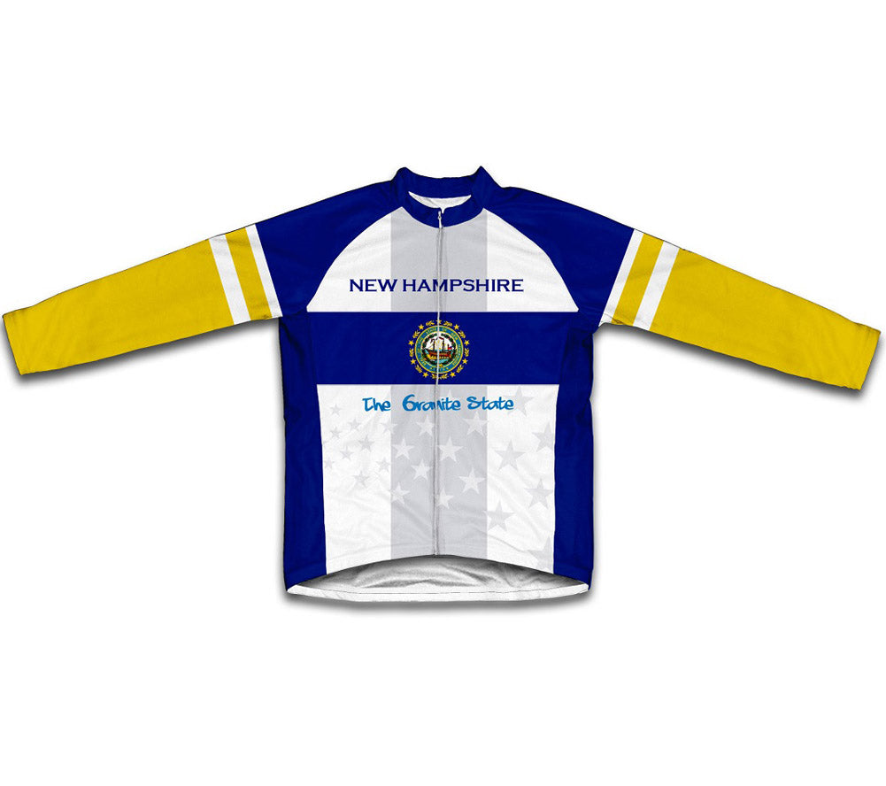 New Hampshire Flag Winter Thermal Cycling Jersey