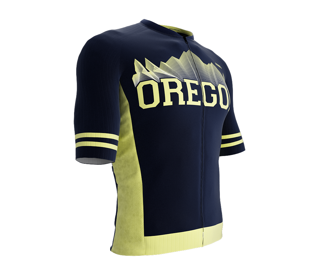 ScudoPro Pro-Elite Short Sleeve Cycling Jersey Oregon USA State Icon l  ScudoPro