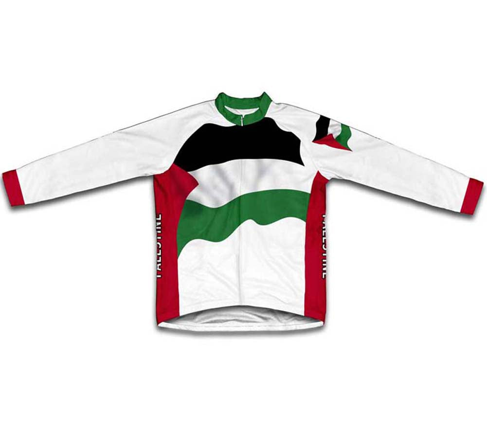 Palestine Flag Cycling Jersey for Men and Women