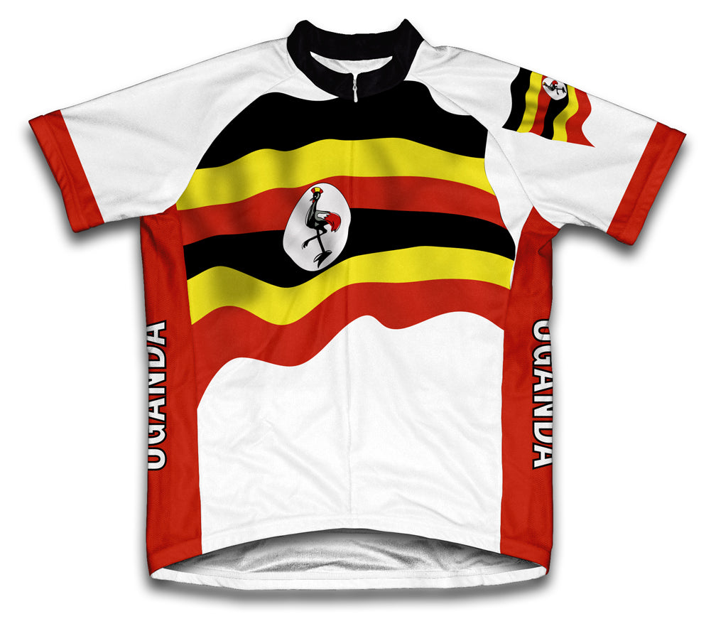 Uganda Flag Cycling Jersey for Men and Women