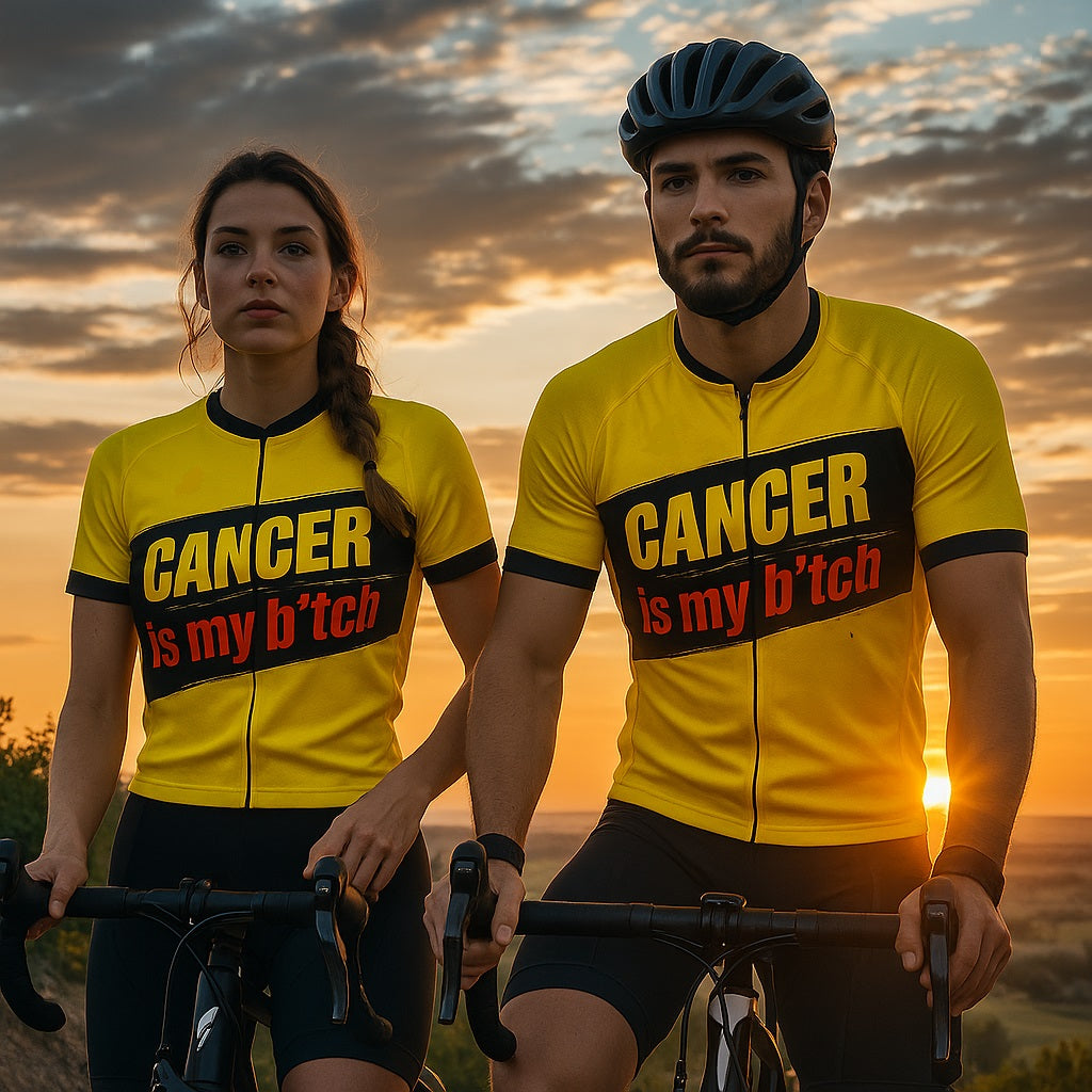 F* Cancer | My B* | Short Sleeve Cycling Peloton Fit Jersey