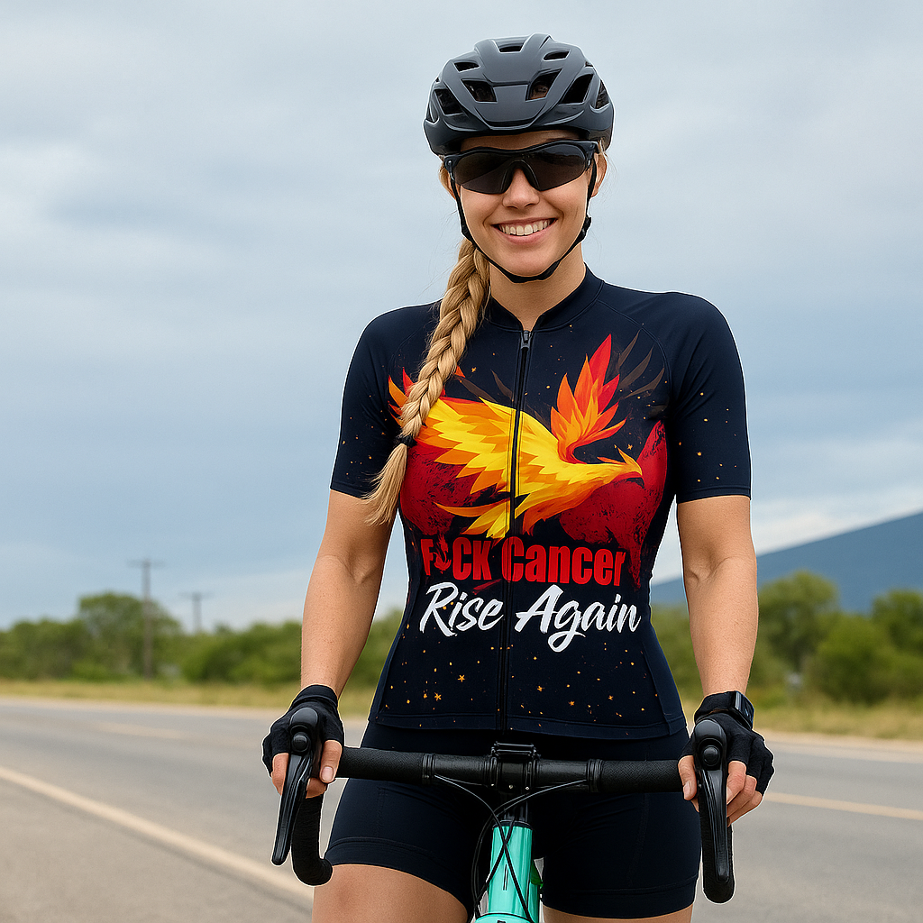 F* Cancer | Phoenix | Short Sleeve Cycling Peloton Fit Jersey