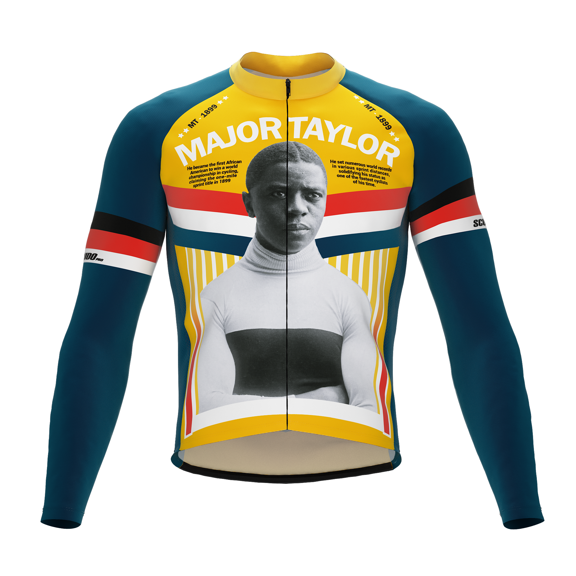 Major Taylor | Portrait | Short Sleeve Cycling PRO THERMAL Jersey