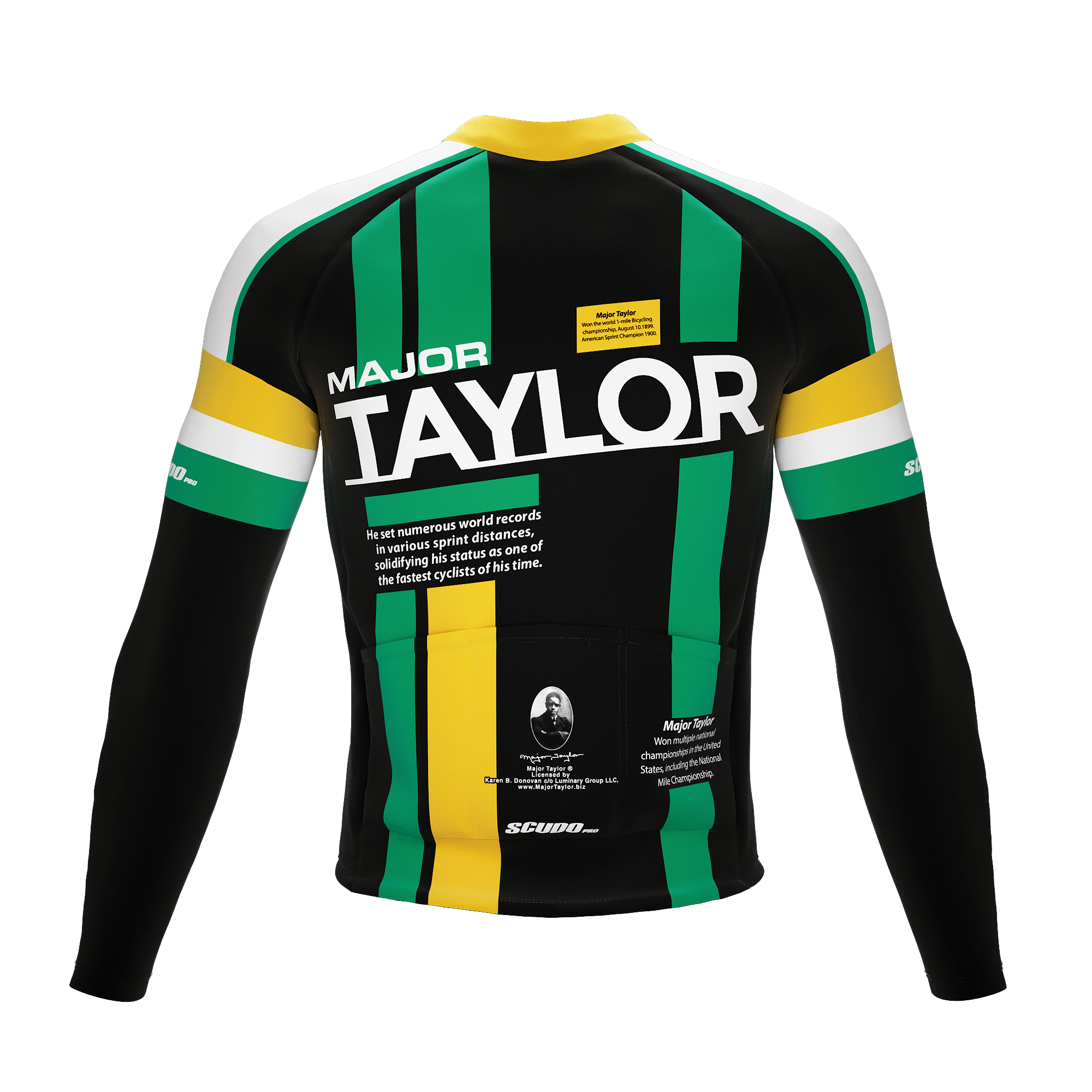 Major Taylor | Zion Black | Short Sleeve Cycling PRO THERMAL Jersey