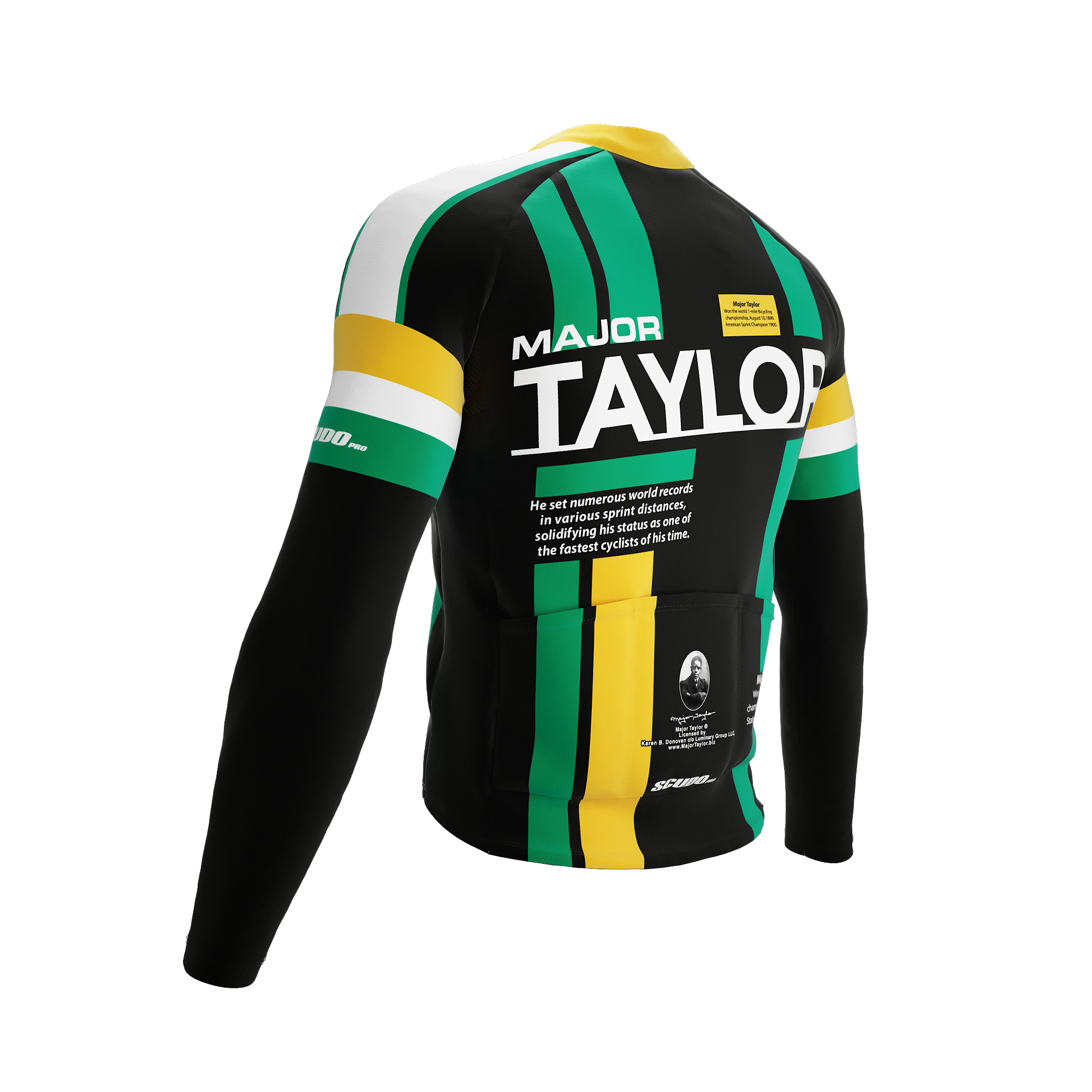Major Taylor | Zion Black | Short Sleeve Cycling PRO THERMAL Jersey