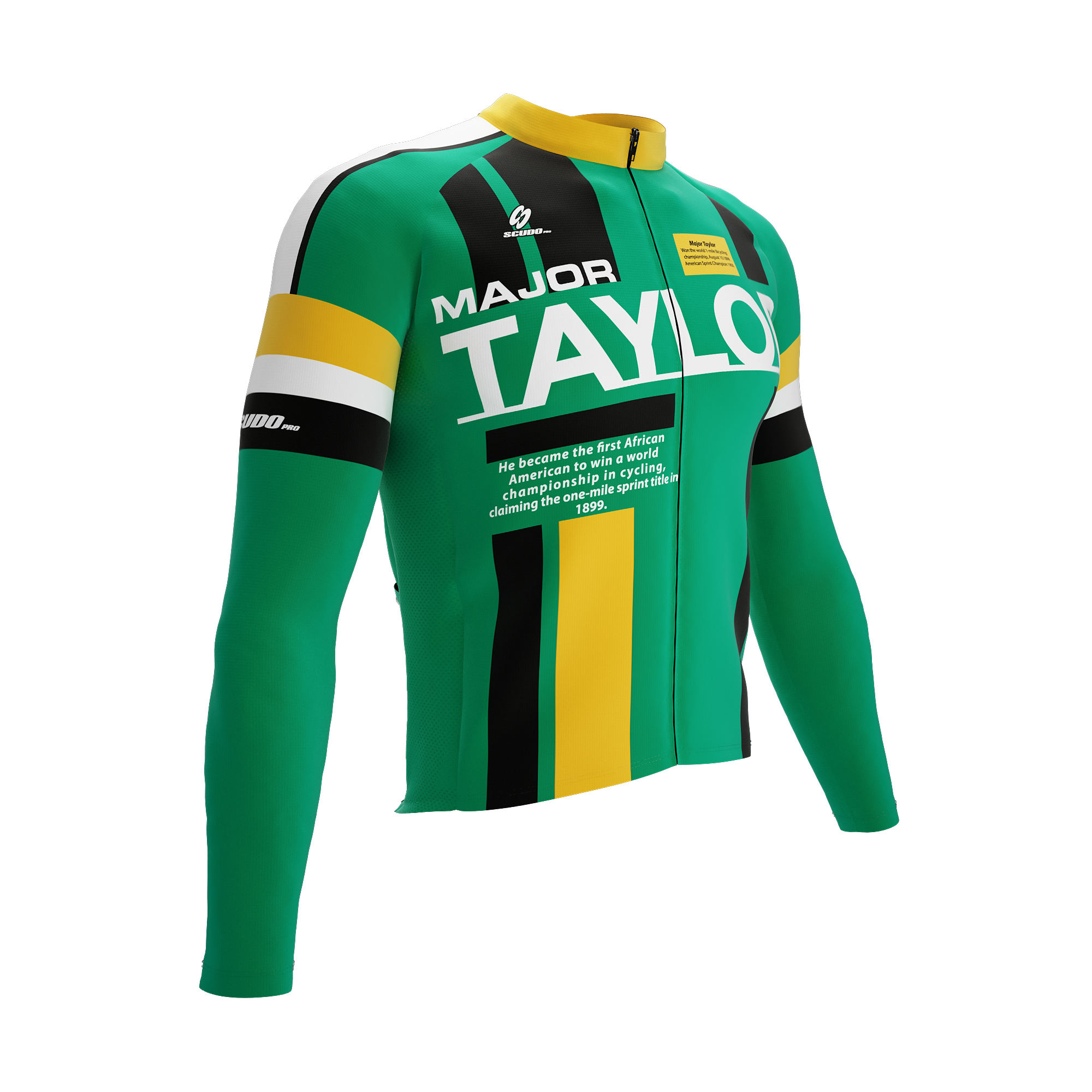 Major Taylor | Zion Green | Short Sleeve Cycling PRO THERMAL Jersey