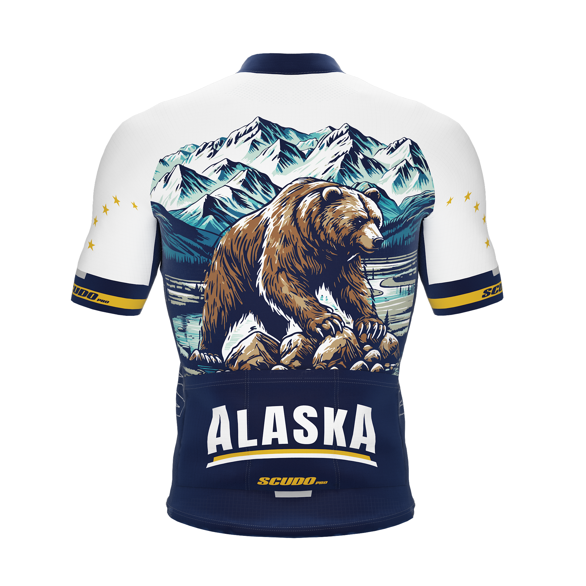 Alaska US State | Short Sleeve Cycling PRO Jersey | Men and Women