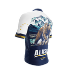 Alaska US State | Short Sleeve Cycling PRO Jersey | Men and Women