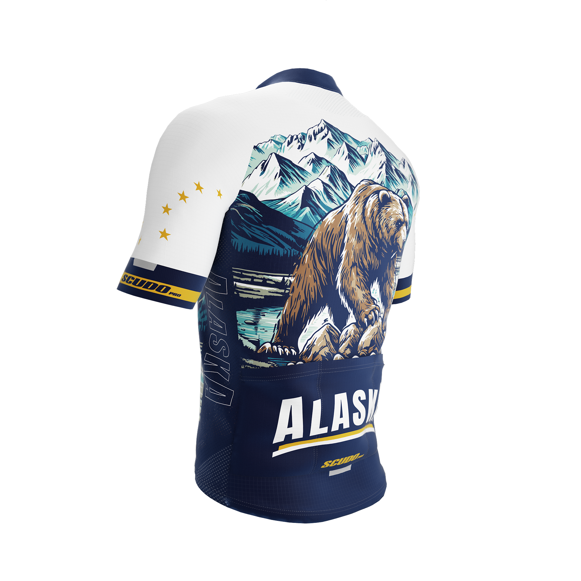 Alaska US State | Short Sleeve Cycling PRO Jersey | Men and Women