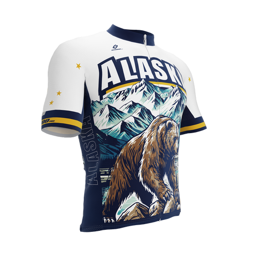 Alaska US State | Short Sleeve Cycling PRO Jersey | Men and Women