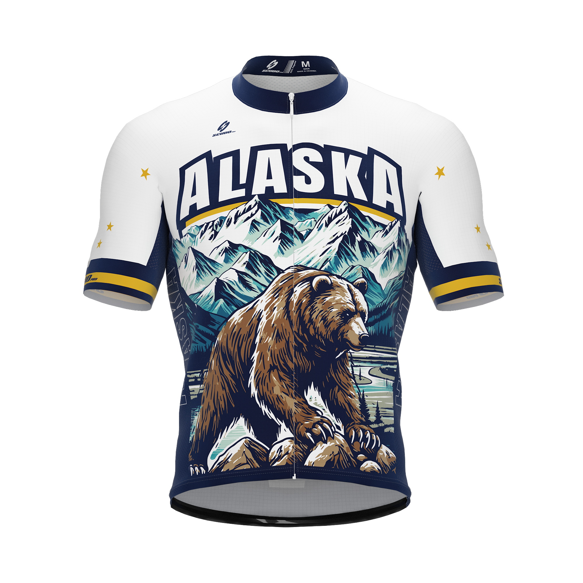 Alaska US State | Short Sleeve Cycling PRO Jersey | Men and Women