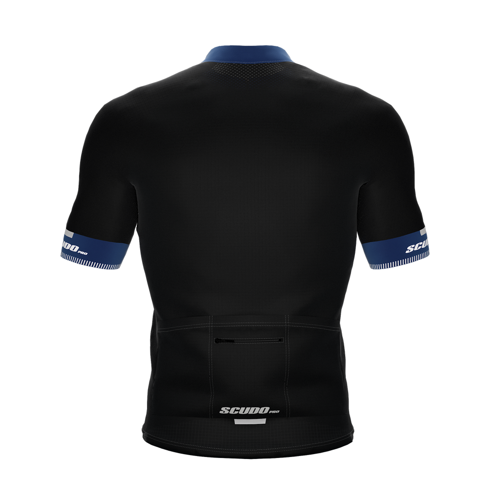 Black | Reflective Blue | Short Sleeve Cycling PRO Jersey
