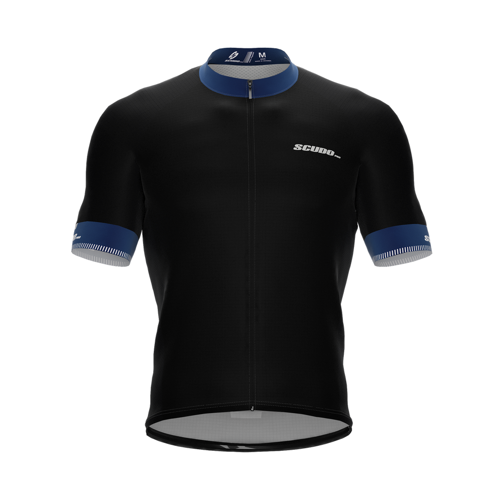 Black | Reflective Blue | Short Sleeve Cycling PRO Jersey