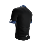 Black | Reflective Blue | Short Sleeve Cycling PRO Jersey