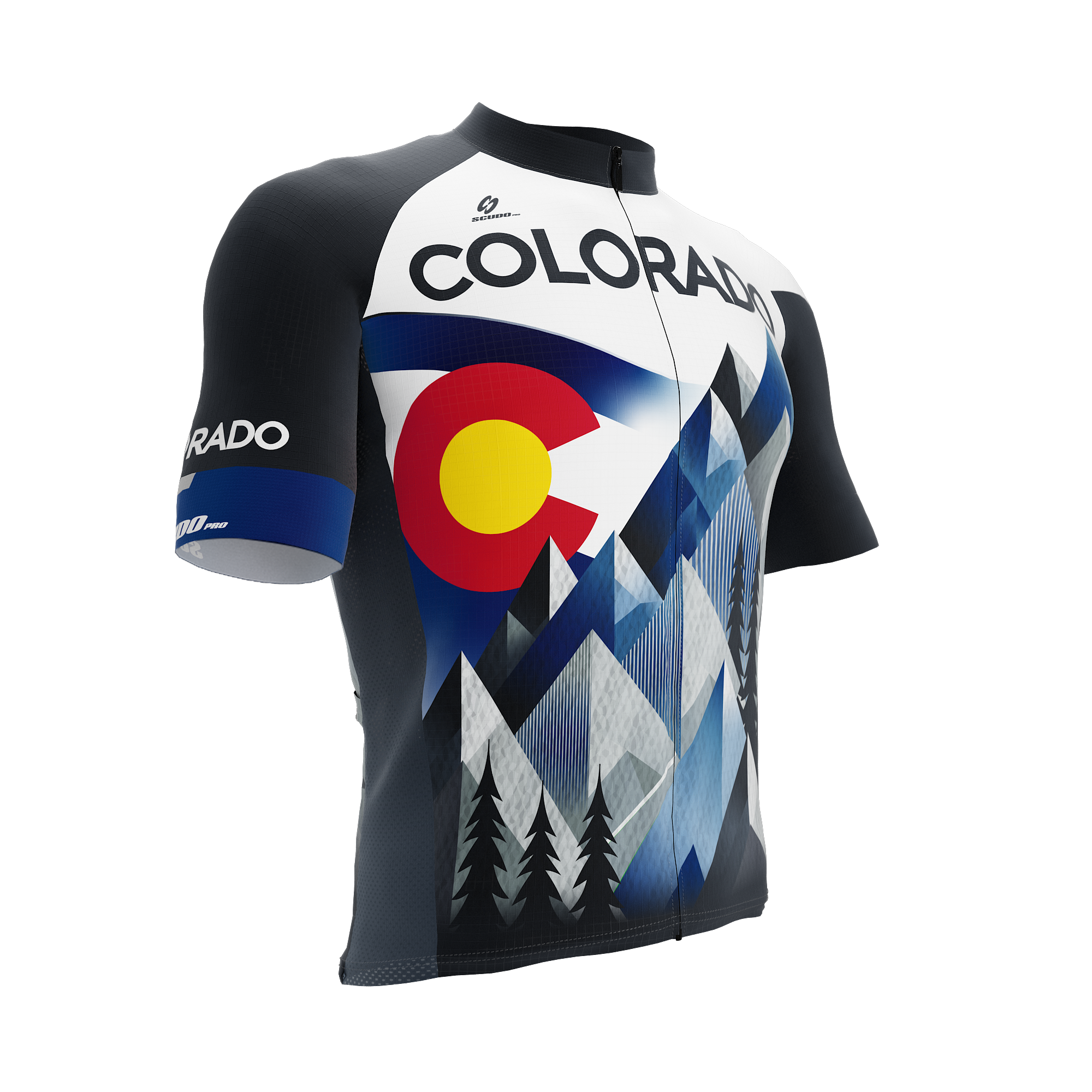 Colorado US State | Short Sleeve Cycling PRO Jersey | V2 | Men and Women