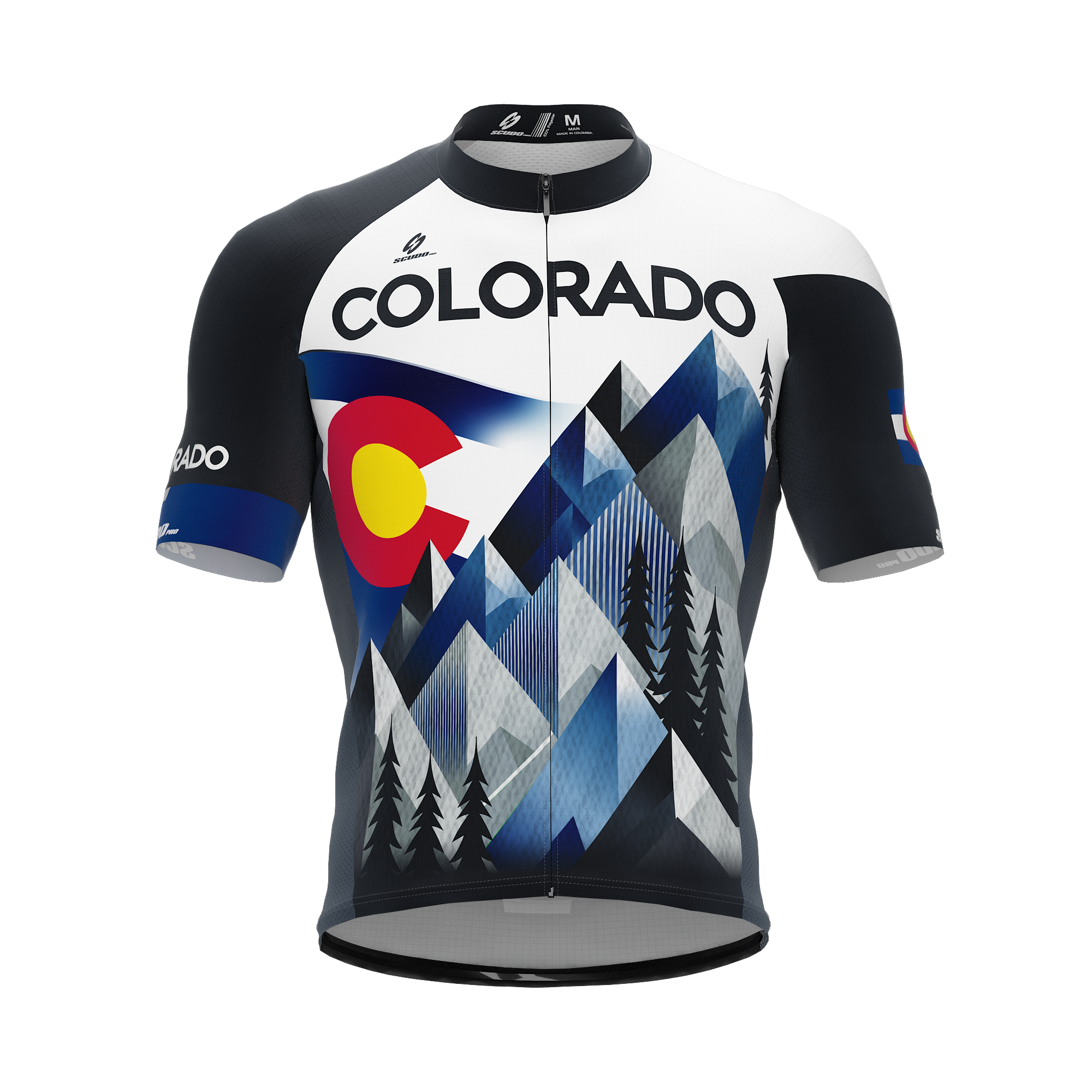 Colorado US State | Short Sleeve Cycling PRO Jersey | V2 | Men and Women