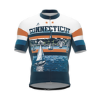 Connecticut US State | Short Sleeve Cycling PRO Jersey | Men and Women