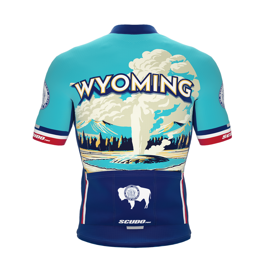 Wyoming US State | Short Sleeve Cycling PRO Jersey
