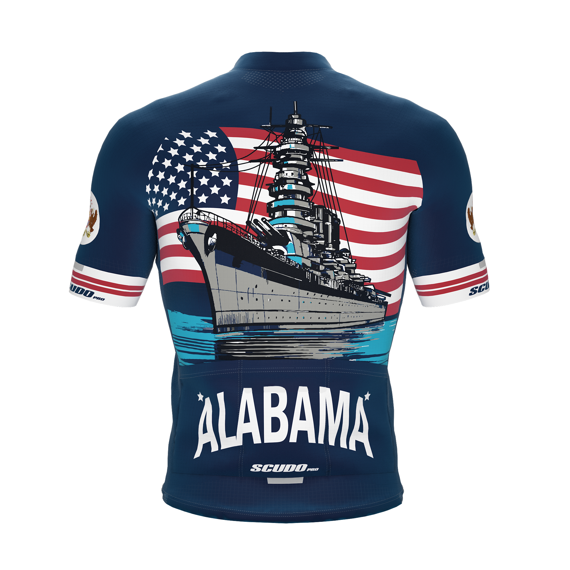 Alabama  US State | Short Sleeve Cycling PRO Jersey | Men and Women