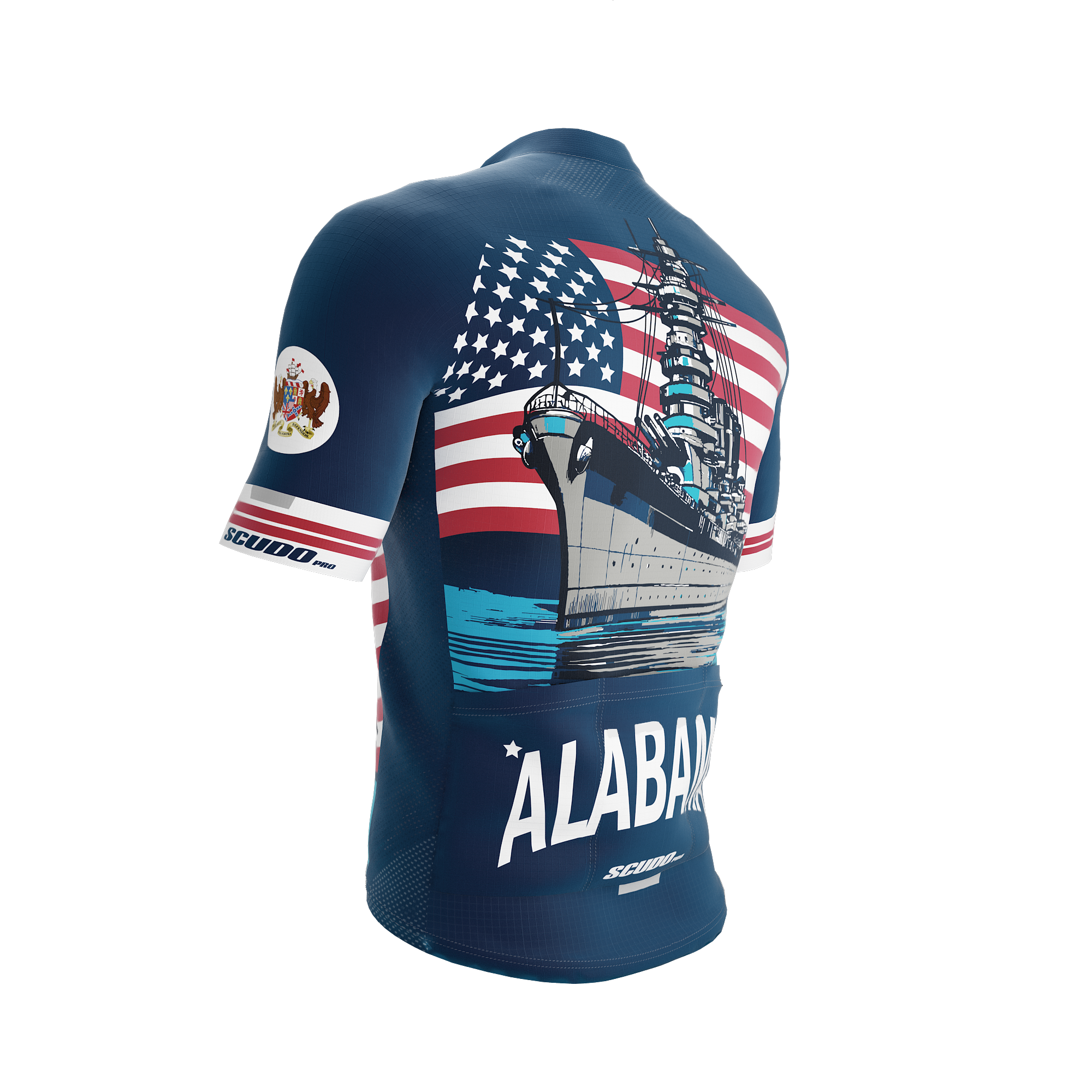 Alabama  US State | Short Sleeve Cycling PRO Jersey | Men and Women