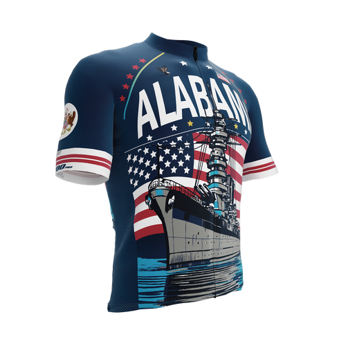Alabama  US State | Short Sleeve Cycling PRO Jersey | Men and Women