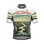 Wisconsin US State | Short Sleeve Cycling PRO Jersey | Men and Women