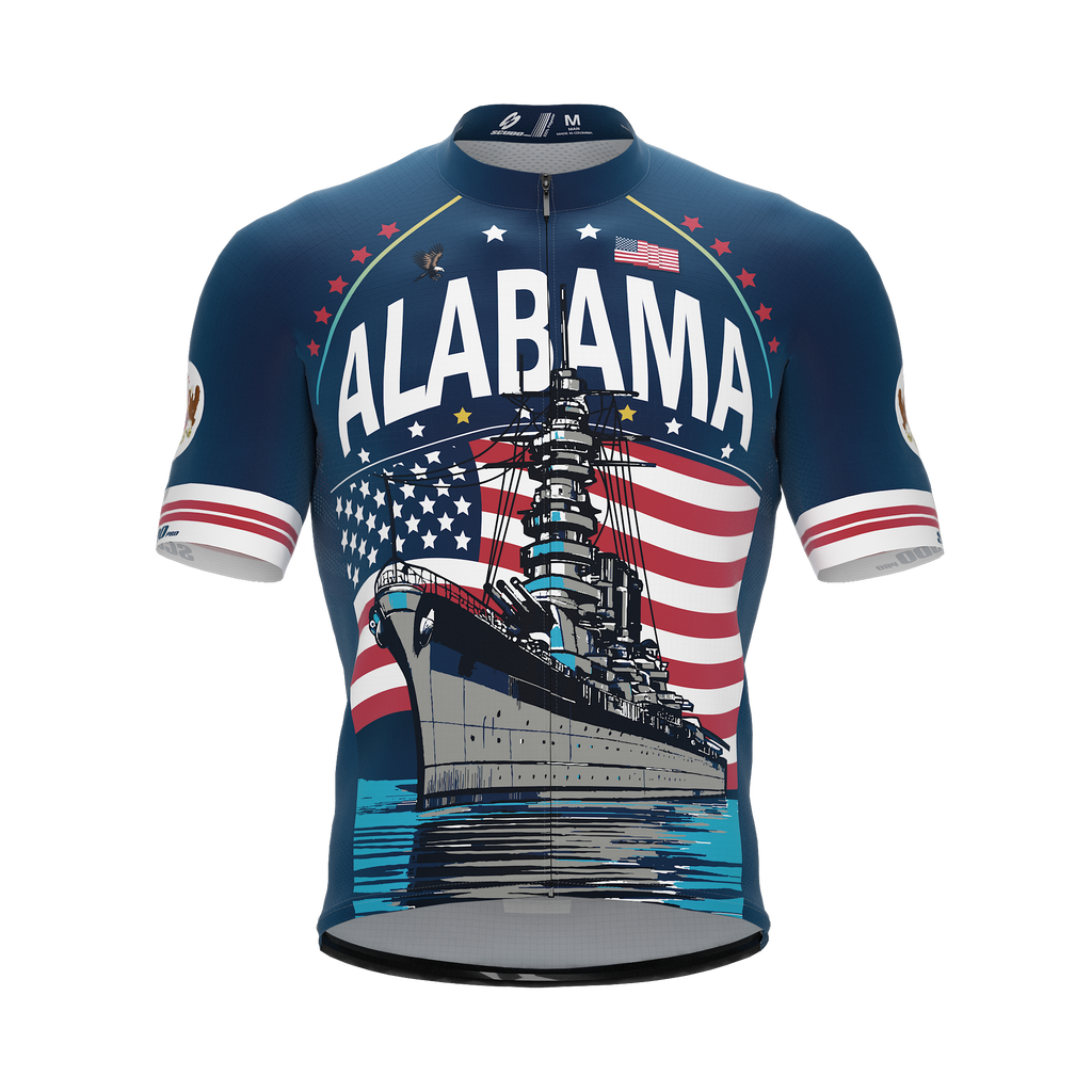 Alabama  US State | Short Sleeve Cycling PRO Jersey | Men and Women