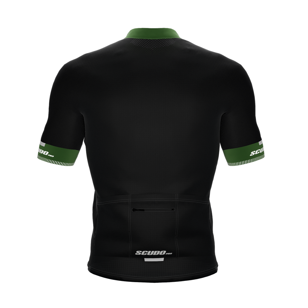 Black | Reflective Green | Short Sleeve Cycling PRO Jersey